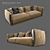 Elegant Italian Sofa 3D model small image 8