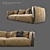 Elegant Italian Sofa 3D model small image 10