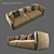 Elegant Italian Sofa 3D model small image 11