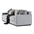 Luxury Arudin Sofa - Elegant Comfort 3D model small image 3