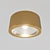 Modern Brass LED Ceiling Light 3D model small image 1