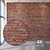 Seamless Brick Red Textured Wall 3D model small image 1