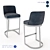 Elegant Steel Bar Stool - Model J129 3D model small image 2