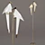 Golden Birds LED Floor Lamp 3D model small image 5