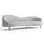 Elegant Gray Velvet Sofa 3D model small image 1