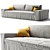 Poliform Airport Sofa 3D model small image 1