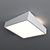 Mantra MINI Ceiling Light in White Metal 3D model small image 1