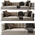 Sleek Aston Martin V220 Sofa 3D model small image 1