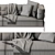 Sleek Aston Martin V220 Sofa 3D model small image 3