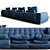 Zanotta Shiki Sofa: Contemporary Elegance for Your Living Space 3D model small image 3