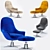 Flexform Sveva Soft Armchair 3D model small image 1