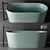 Elegant Oval Pietraluce Bay Bathtub 3D model small image 1