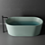 Elegant Oval Pietraluce Bay Bathtub 3D model small image 2