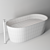 Elegant Oval Pietraluce Bay Bathtub 3D model small image 4