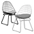 Modern Wire Chair by Pastoe 3D model small image 1