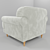 Italian Comfort Armchair: Italia Collection 3D model small image 2