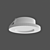 Mantra Atlantis Recessed Downlight: Sleek Aluminum Design 3D model small image 3