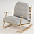 Modern Rocking Chair: Stylish, Comfortable, and Compact 3D model small image 2