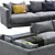 Modern Poliform Bristol Sofa: Elegant Design & Unparalleled Comfort 3D model small image 3