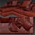 Ananta Class 3D Sofa 3D model small image 5