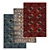 Luxury Carpet Set: High-Quality Textures 3D model small image 1