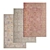 Luxury Texture Carpets Set 3D model small image 1
