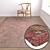 Luxury Texture Carpets Set 3D model small image 5