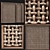 Wicker Wood Panel Frame: Stylish and Sturdy 3D model small image 1