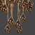 Cloth Strips Chandelier: Crystal Elegance 3D model small image 2