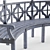 Urban Park Bench: Classic Wood Design 3D model small image 2