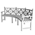 Urban Park Bench: Classic Wood Design 3D model small image 5