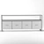 Modern Loft TV Stand - Curbstone HOFT 3D model small image 8