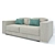 Foldable Singapore 3-seat Couch 3D model small image 1