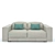 Foldable Singapore 3-seat Couch 3D model small image 2