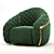 Elegant Cantori Portofino Armchair 3D model small image 2