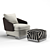 Elegant Lawson Armchair 3D model small image 2