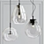 Sleek Glass Pendant Light for Chic Interiors 3D model small image 1