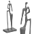 Elegant Art Deco Sculpture 3D model small image 1