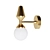 Elegant Brass-Nickel Sconce 3D model small image 1