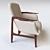 Modern Danish Lounge Chair | Finn Juhl NV-53 3D model small image 2