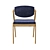 Elegant Fabric Chair: Replica Kai Kristiansen 3D model small image 5