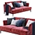 Portofino Modern Sofa - Stylish Italian Design 3D model small image 1