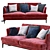 Portofino Modern Sofa - Stylish Italian Design 3D model small image 2