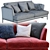 Portofino Modern Sofa - Stylish Italian Design 3D model small image 3