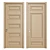 Modern Interior Wooden Doors 3D model small image 1