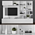 Modern TV Stand Set 100 3D model small image 1