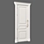 Sleek White Door 3D model small image 1