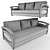 Prague Eurobook Sofa: Stylish and Functional 3D model small image 5