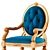 Elegant Vintage Armchair 3D model small image 2