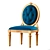 Elegant Vintage Armchair 3D model small image 3